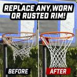 GoSports 18 Inch Steel Basketball Rim for Replacement