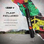 AND1 Chaos Size 7 Rubber Basketball for All Courts