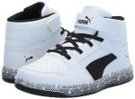 PUMA Rebound Layup Mid Kids' Sneakers - White/Black