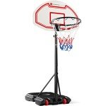 Kids Adjustable Basketball Hoop - Portable & Weatherproof