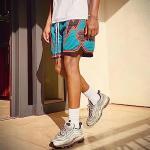 Men's Mesh Basketball Shorts with Graphic Print