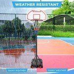 Kids Adjustable Basketball Hoop - Portable & Weatherproof