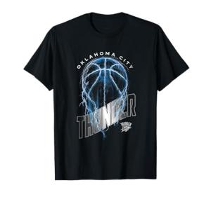 Oklahoma City Thunder Lightning Bolt T-Shirt, Black