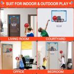 Mini Basketball Hoop with LED Scoreboard for Kids