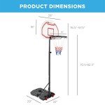 Kids Adjustable Basketball Hoop - Portable & Weatherproof