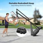 Adjustable 10ft Portable Basketball Hoop with Wheels