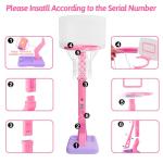 Adjustable Toddler Pink Basketball Hoop Set