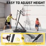 Adjustable Basketball Hoop with 44-Inch Backboard
