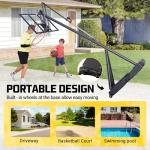 Adjustable Basketball Hoop with 44-Inch Backboard