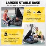 Adjustable Basketball Hoop with 44-Inch Backboard