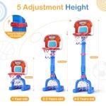 Toddler Basketball Hoop with Soccer Goal & Balls