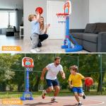 Toddler Basketball Hoop with Soccer Goal & Balls