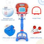 Toddler Basketball Hoop with Soccer Goal & Balls