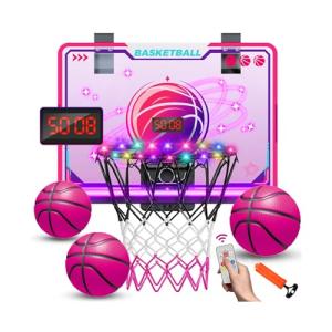 VATOS LED Indoor Basketball Hoop for Girls