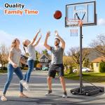 Yohood 10ft Adjustable Portable Basketball Hoop