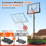 Yohood 10ft Adjustable Portable Basketball Hoop