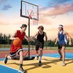 Yohood 10ft Adjustable Portable Basketball Hoop