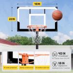 Aimking Adjustable Portable Basketball Hoop for All