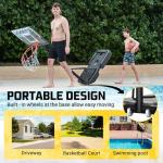 Aimking Adjustable Portable Basketball Hoop for All