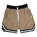 Men's Mesh Basketball Shorts with Zipper Pocket