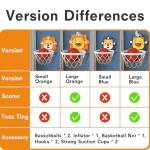 Kids Adjustable Height Indoor Basketball Hoop Toy