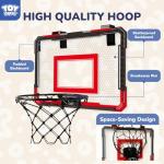 Over The Door Basketball Hoop with 4 Balls