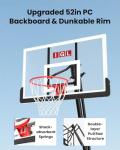 52" Portable Adjustable Basketball Hoop System