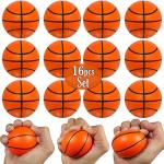 16 Mini Basketball Stress Balls - Fun Party Favors