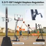 Adjustable Outdoor Portable Basketball Hoop System