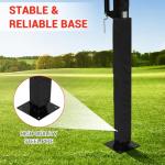 Adjustable 55" Basketball Hoop with Glass Backboard