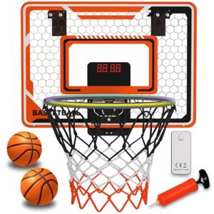 Over-The-Door LED Basketball Hoop for Kids