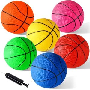 Mini Basketballs Set with Pump for Kids