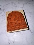 1991 Hero Arts Bedtime Bookplate Rubber Stamp