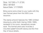 Keith Haring "Love Forever" Limited Edition Stamp