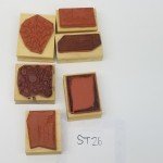 Vintage Wood Block Rubber Stamp Set - Limited Edition