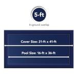 Blue Wave 15-Year Rectangular Winter Pool Cover