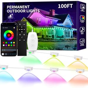 100ft Waterproof RGB Outdoor Smart LED Lights