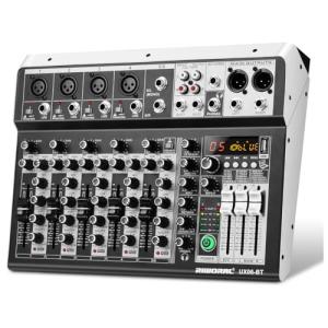 Professional Audio Mixer with 6 USB Channels