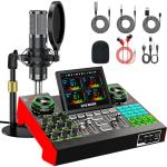 Podcast Microphone Bundle with Sound Board Mixer