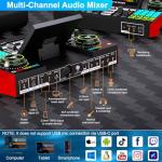 Podcast Microphone Bundle with Sound Board Mixer