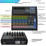 Pyle Professional 6-Channel Audio Mixer Console