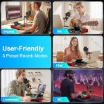 Podcast Microphone Bundle with Audio Mixer and Effects