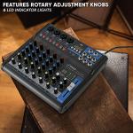 Pyle Professional 6-Channel Audio Mixer Console