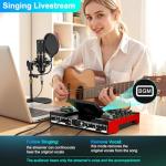 Podcast Microphone Bundle with Audio Mixer and Effects