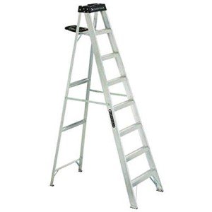 Louisville 8-Foot Aluminum Step Ladder - 300 lb Capacity