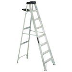 Louisville 8-Foot Aluminum Step Ladder - 300 lb Capacity