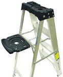 Louisville 8-Foot Aluminum Step Ladder - 300 lb Capacity