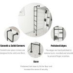 Adjustable Wall-Mounted Metal Ladder for Home Use