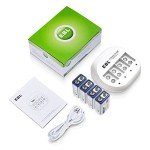 EBL 4-Bay 9V Battery Charger with 4 Rechargeable Batteries
