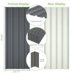 Gray Metal Roof Panels - 20 Pcs Heavy Duty